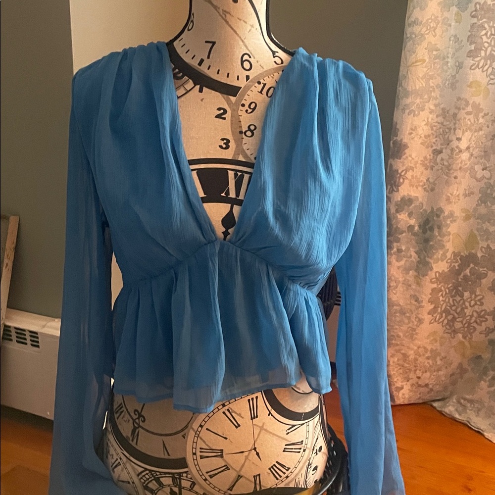 Abercrombie & Fitch Vibrant Blue Top